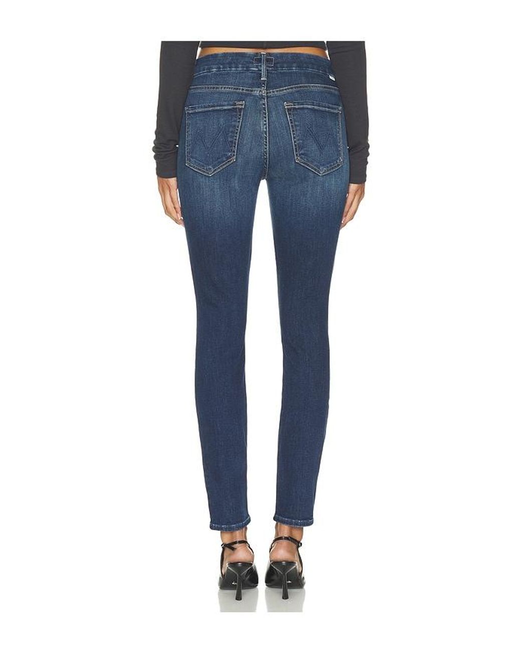 Mother Blue The Down Low Looker Hover Jeans