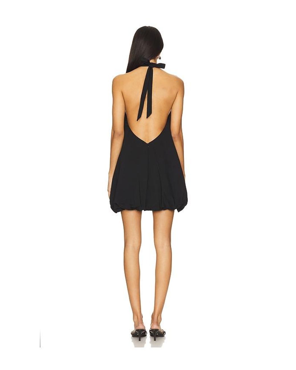 MORE TO COME Black Nala Bubble Mini Dress