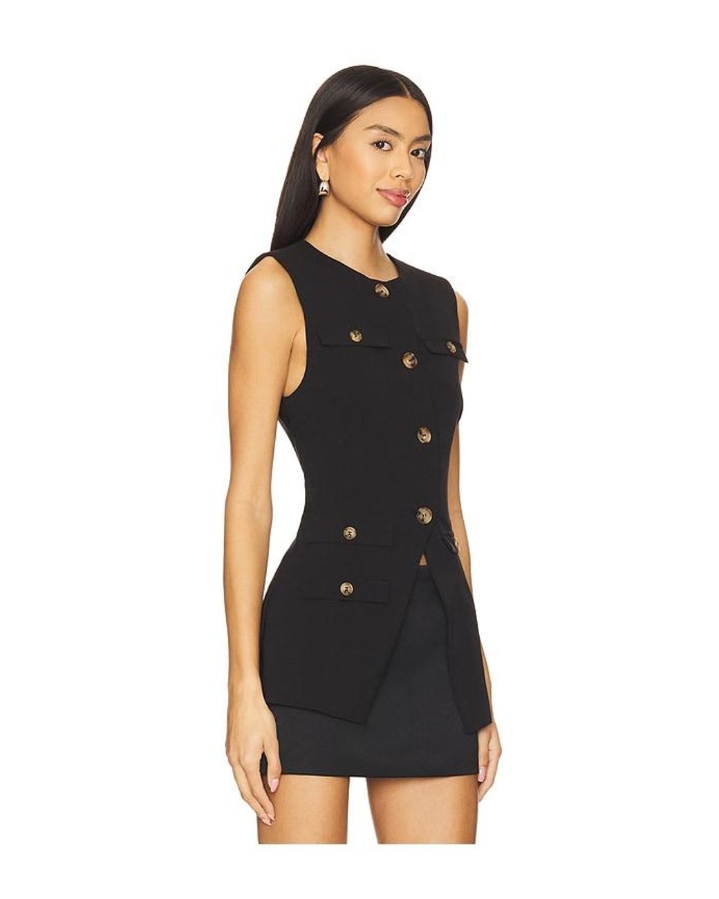 ALL THE WAYS Black Dallis Top