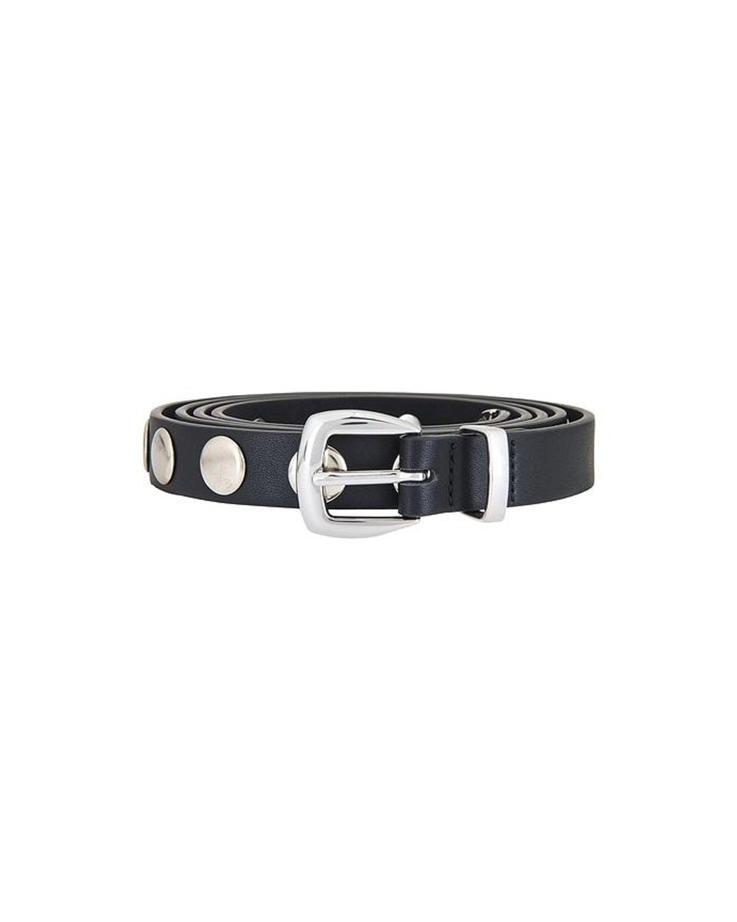 petit moments Black Long Studded Disc Belt