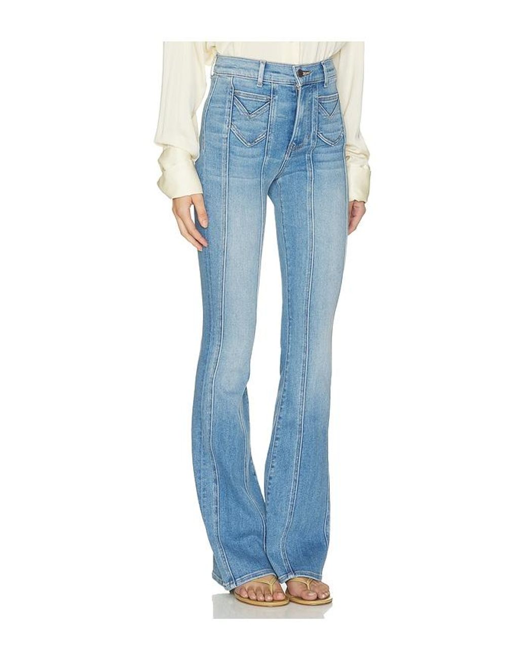 Veronica Beard Blue Beverly High Rise Skinny Flare Jean