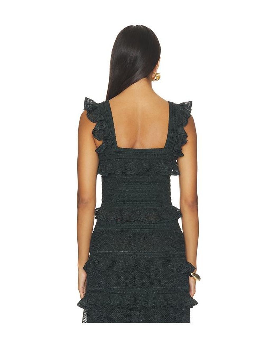 Zimmermann Black Valiant Frill Cami