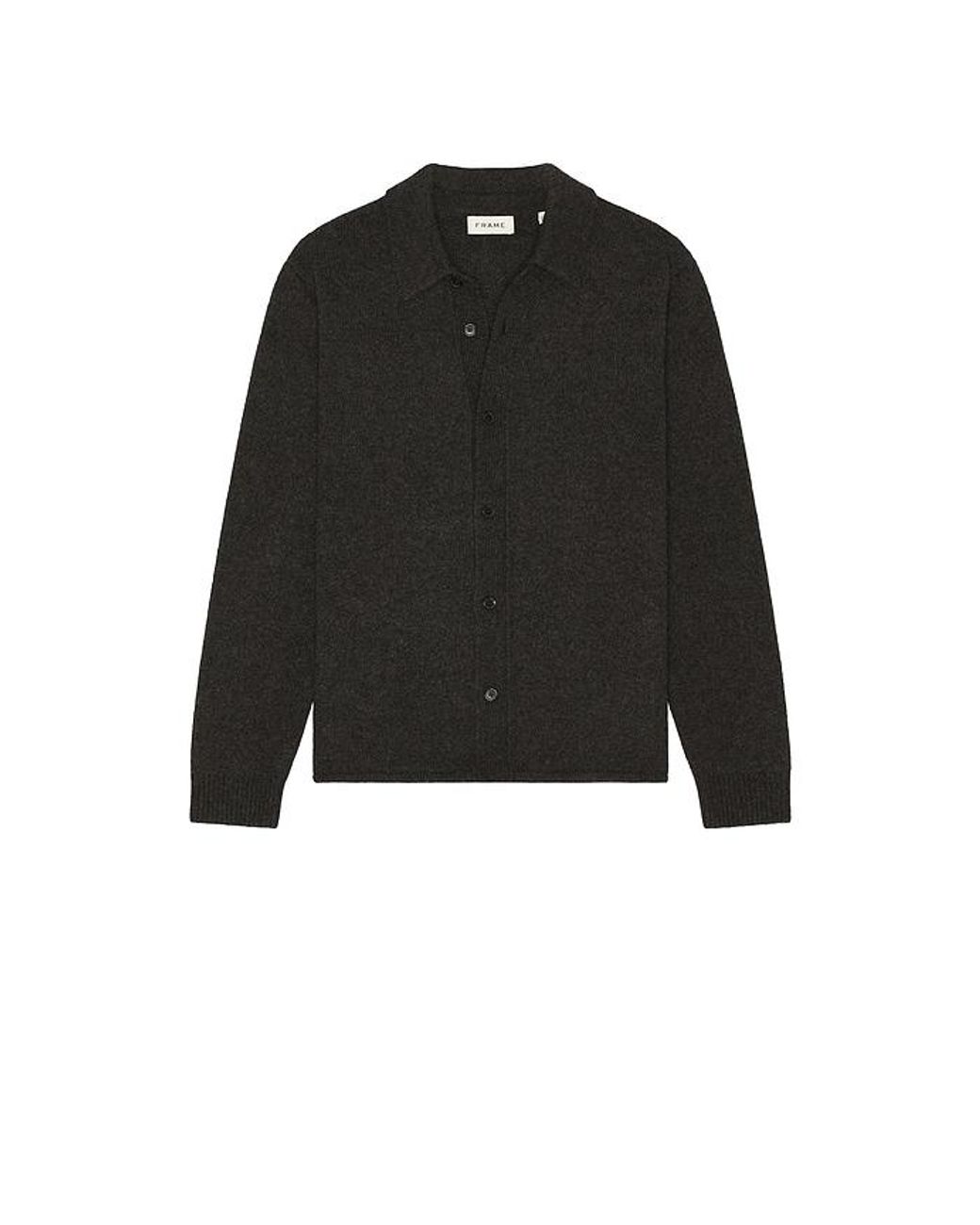 FRAME Black Shirt Sweater for men