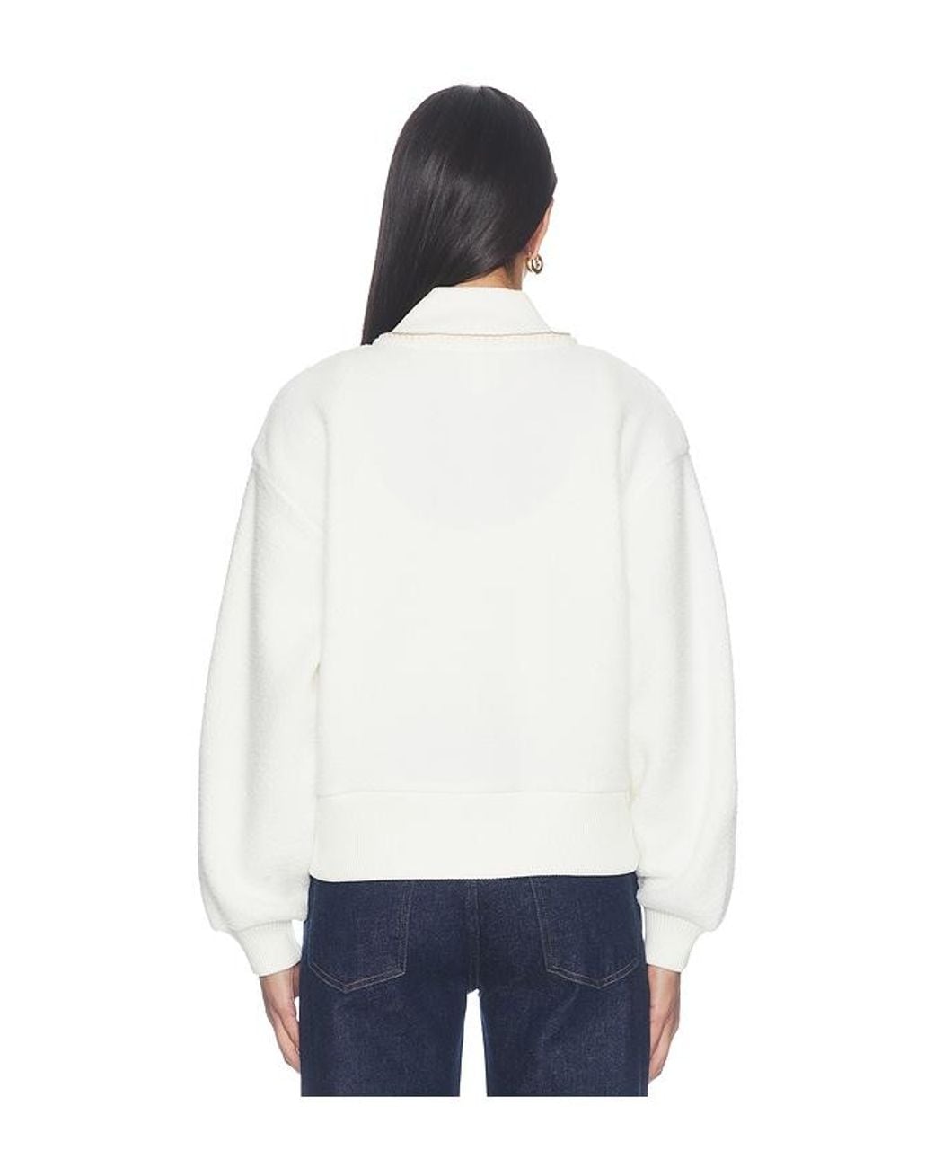Varley White Klaudia Fleece Jacket