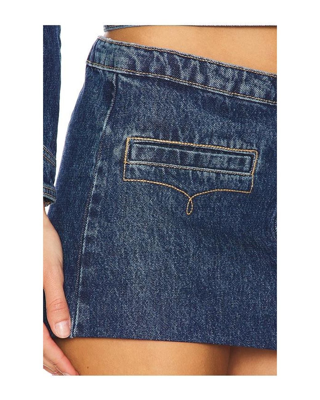 Urban Outfitters Blue Bandit Micro Mini Skirt