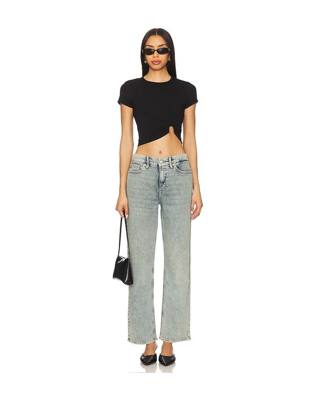 GOOD AMERICAN Blue Good 90's Petite Jeans