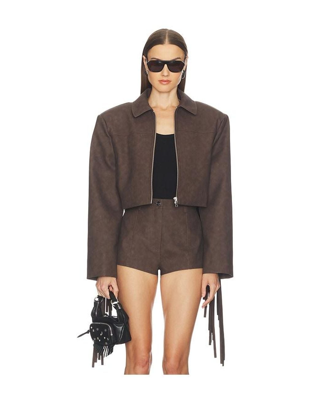 Camila Coelho Brown Lera Jacket