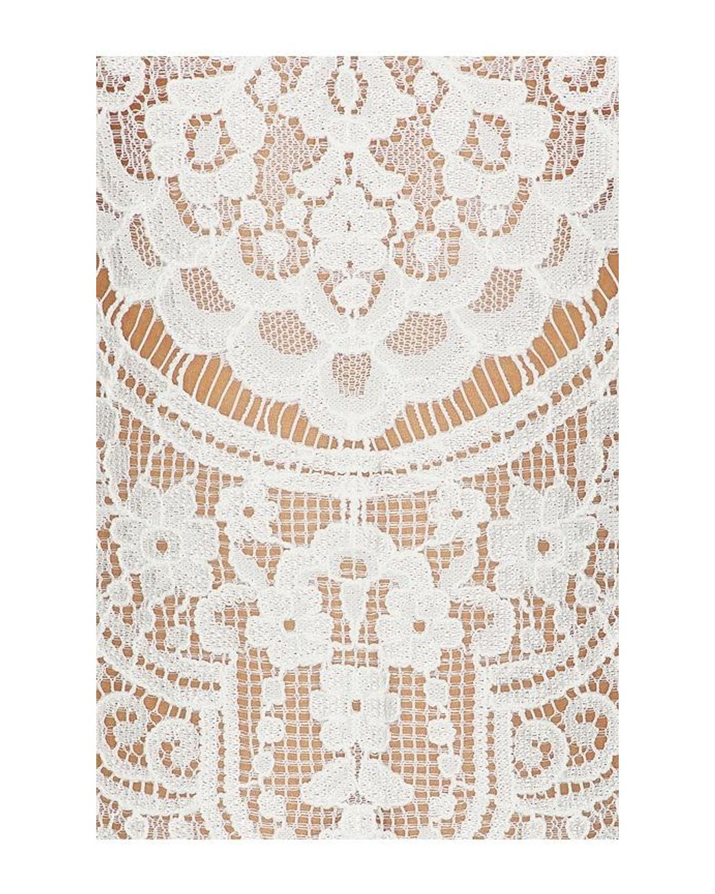 For Love & Lemons White Siren Fringe Top