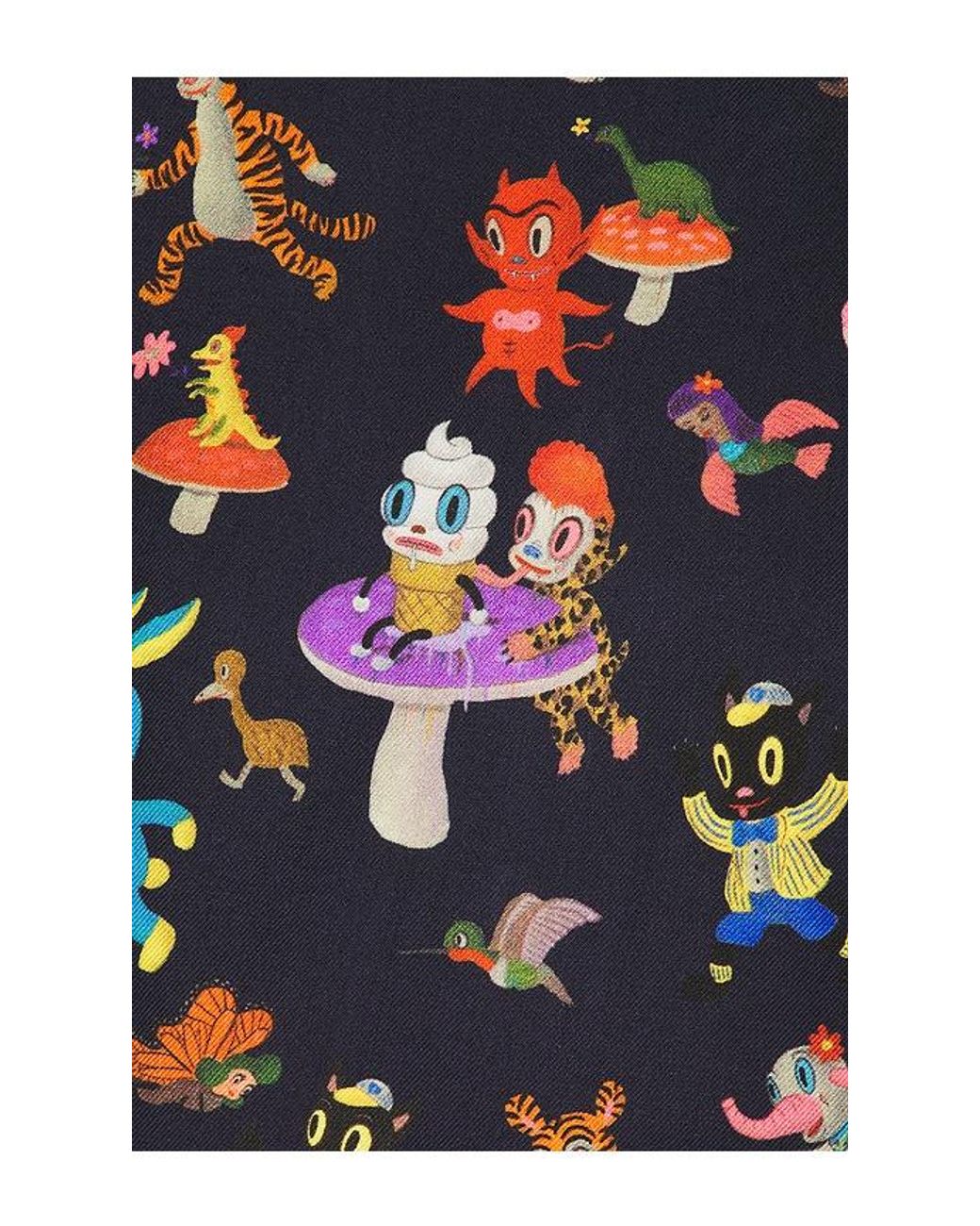 ARRELS Barcelona Red Catch The Wind X Gary Baseman Camp Collar Shirt for men