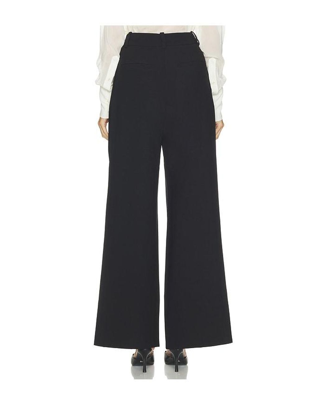 FAVORITE DAUGHTER Black Pleats For Days Pant