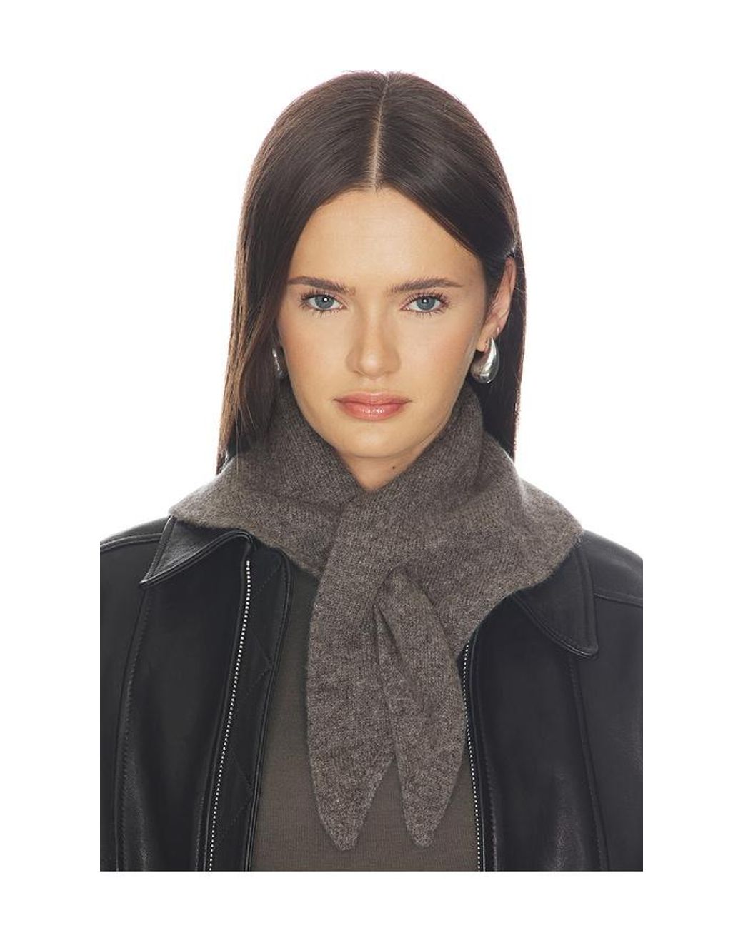 Hat Attack Black Triangle Knit Scarf