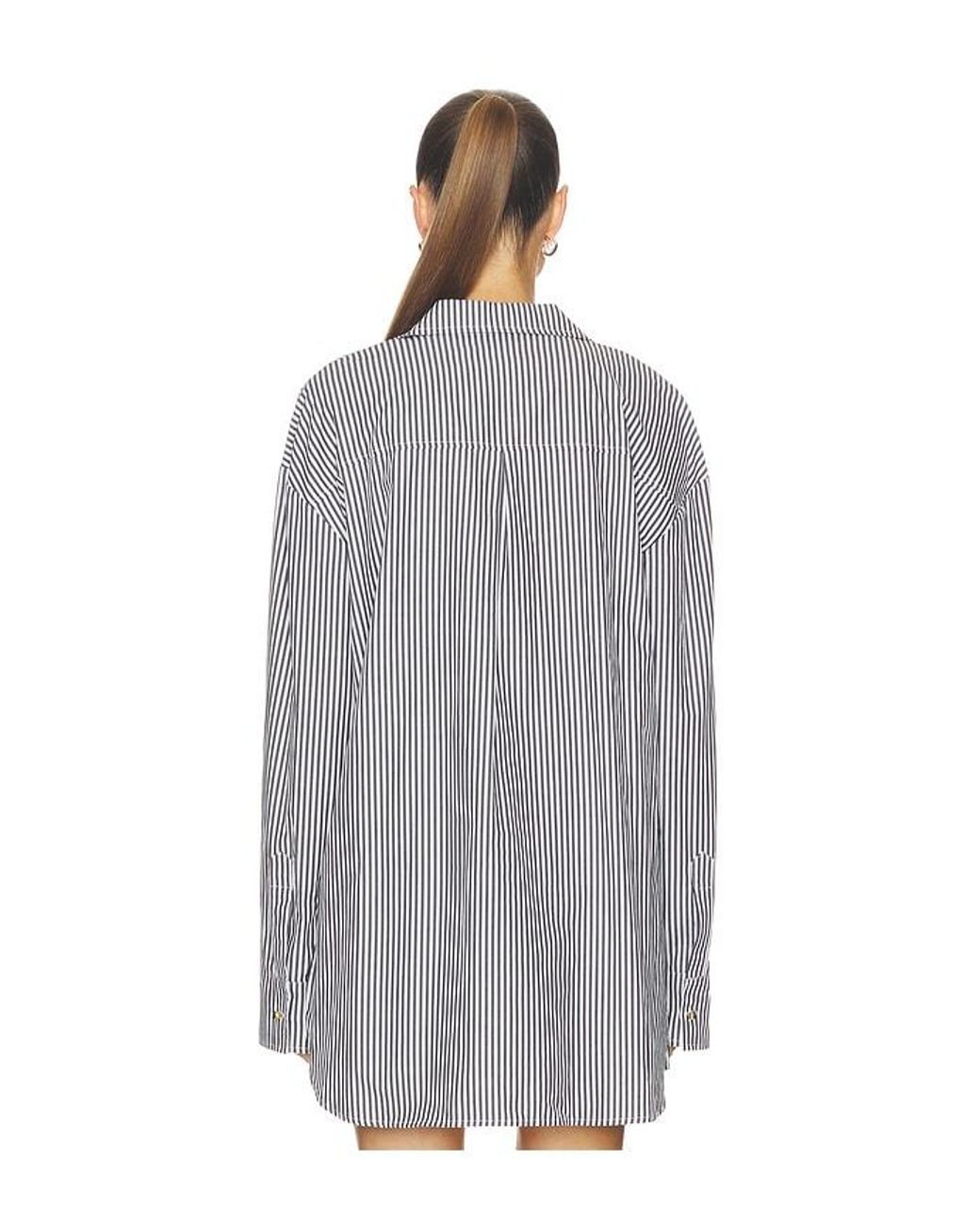 L'Agence Gray Lorena Resort Shirt