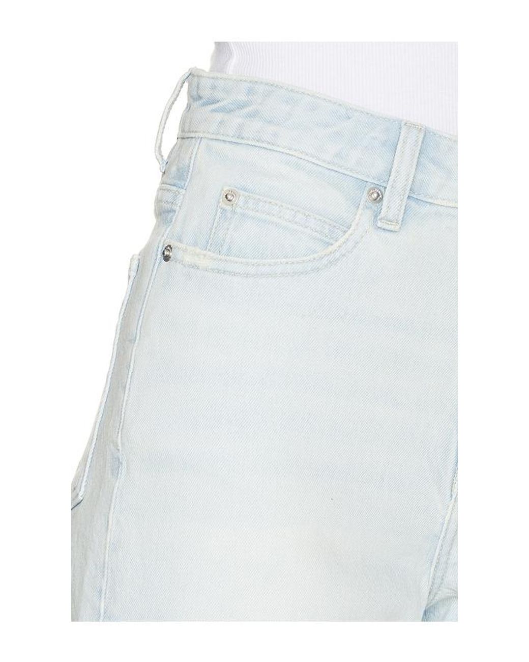 Dr. Denim White Nora Shorts