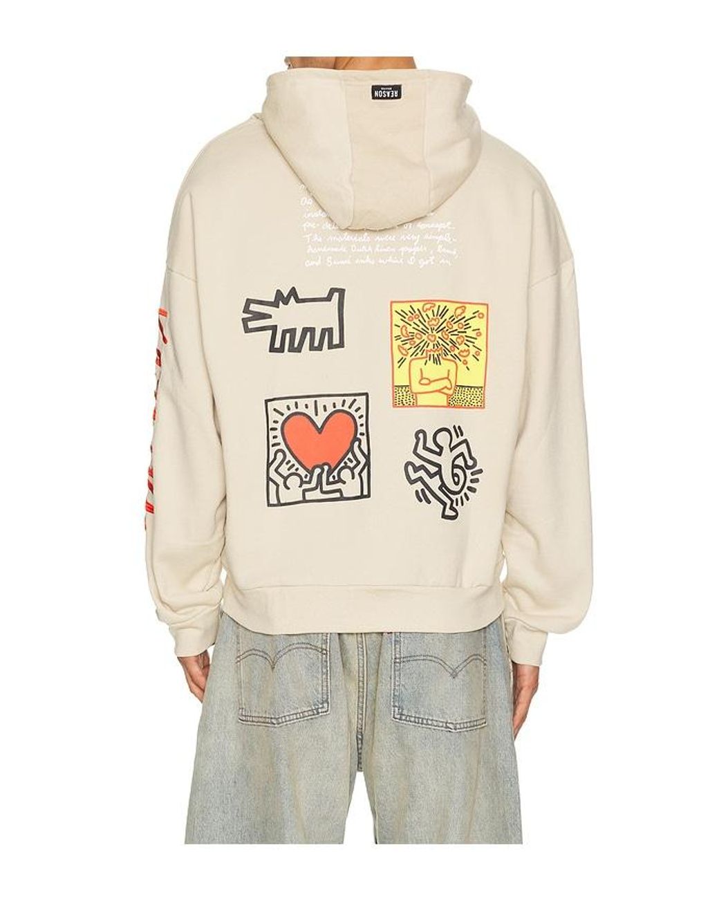 Reason Gray Keith Haring Hoodie for men