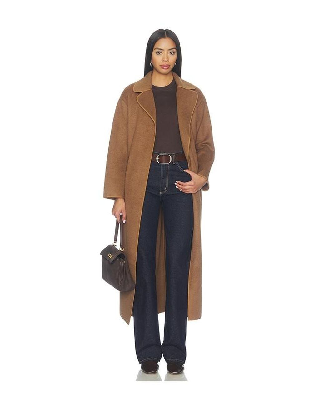 Elliatt Brown Veldra Scarf Coat