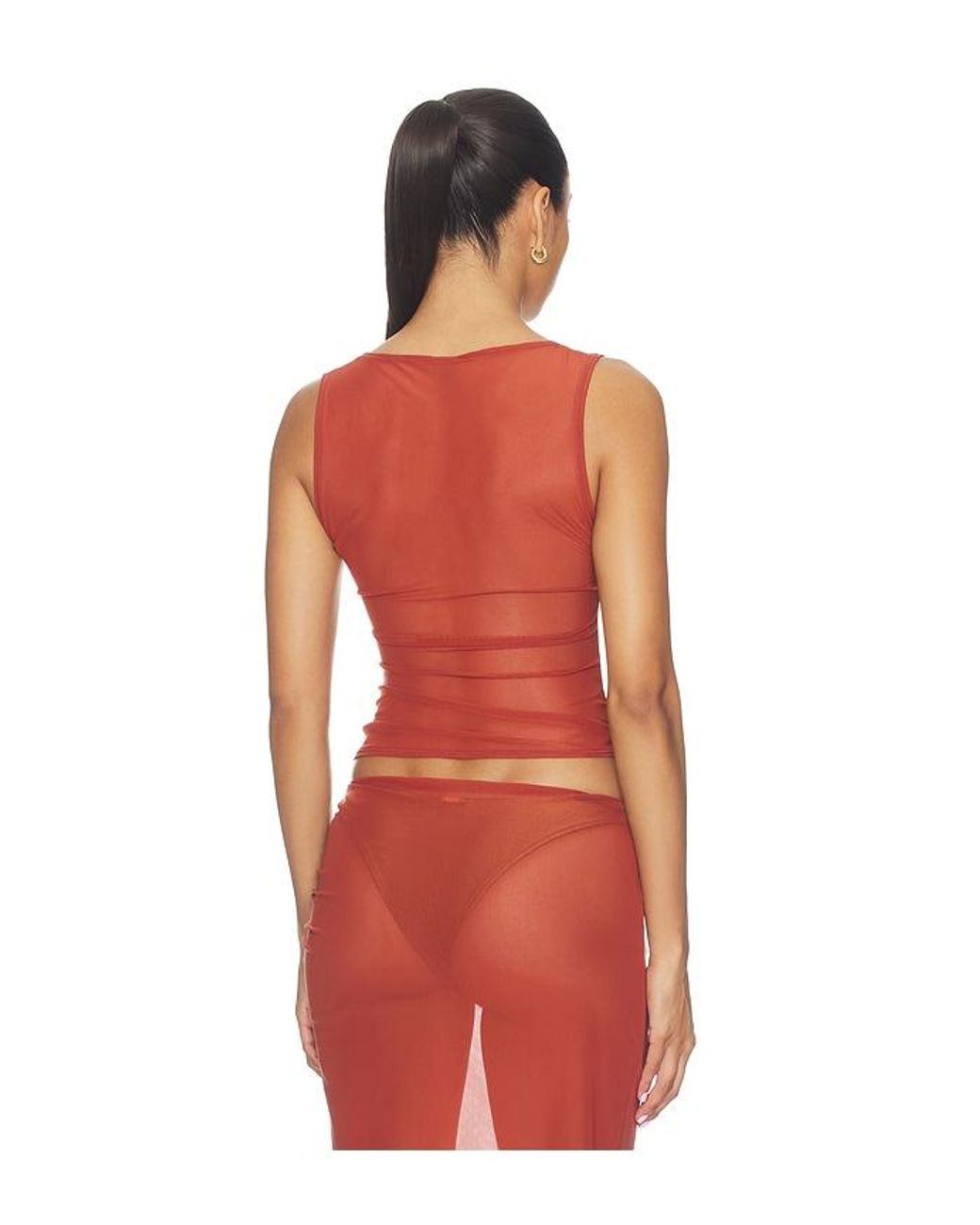 Bondeye Red Tessa Top