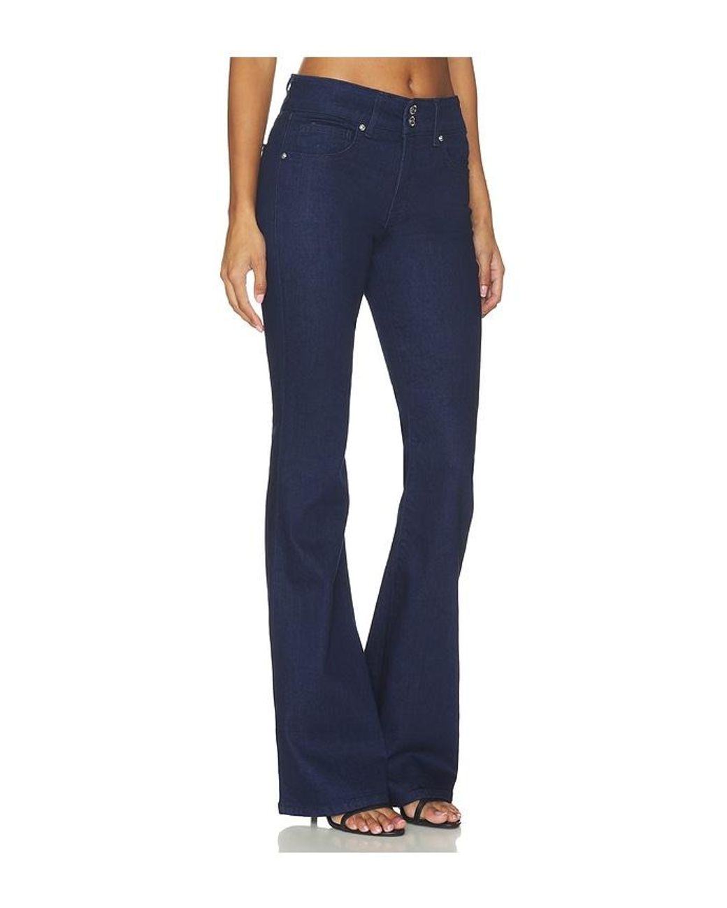 Veronica Beard Blue Beverly Mid Rise Skinny Flare Jeans
