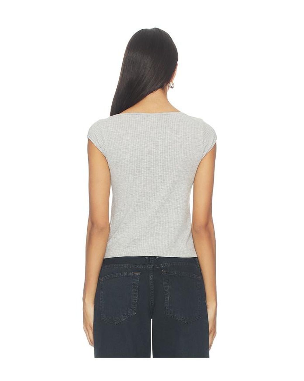 Free People Blue So Soft Seamless Modal Tee