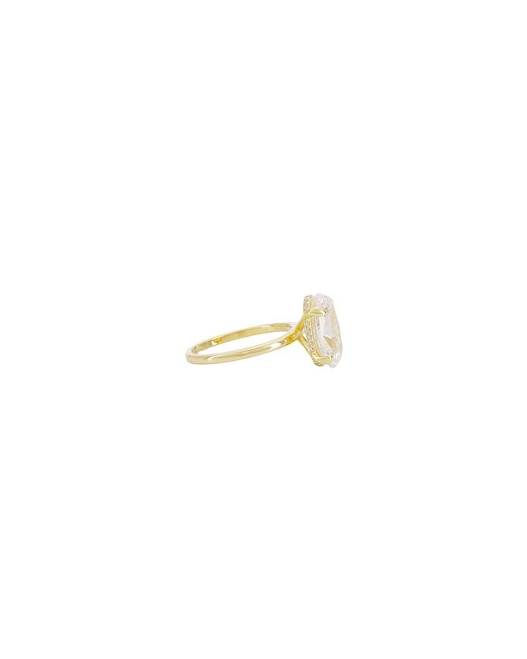 Shashi White Oval Travel Ring