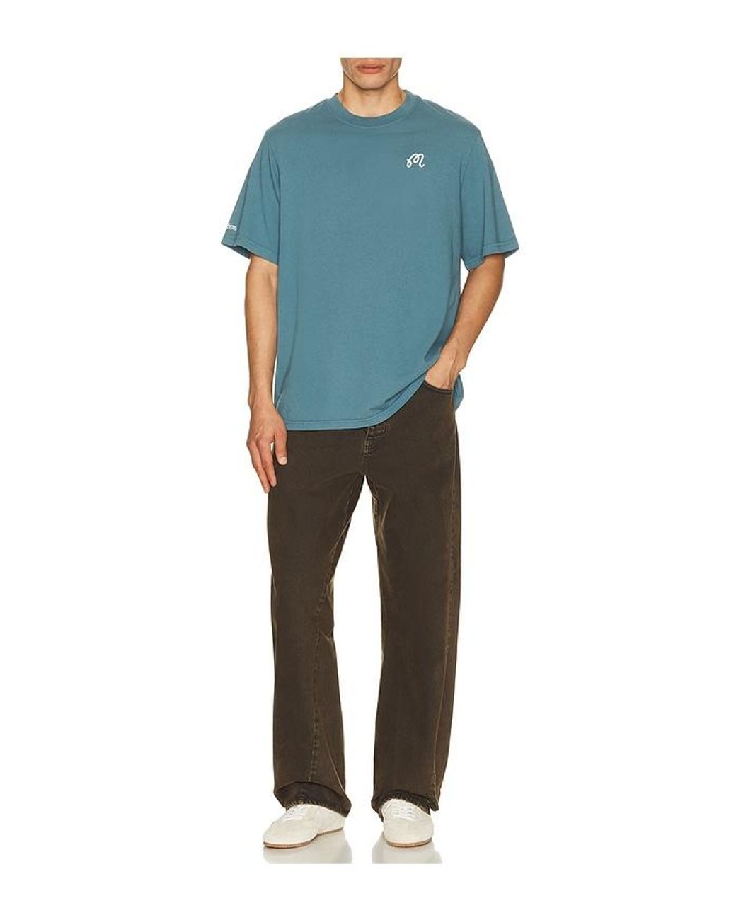 Malbon Blue Bermuda Tee for men