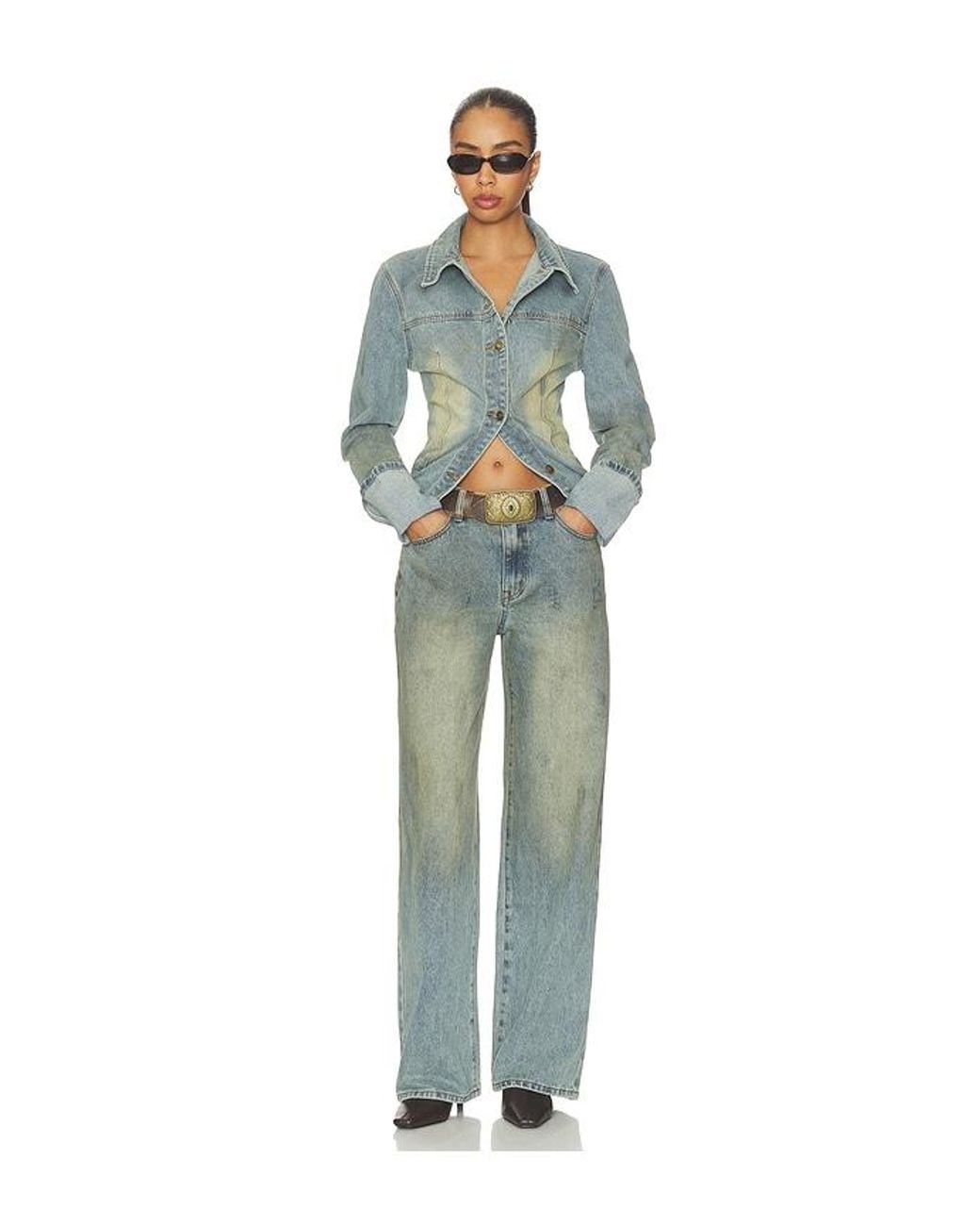 Lioness Green Top Model Jeans
