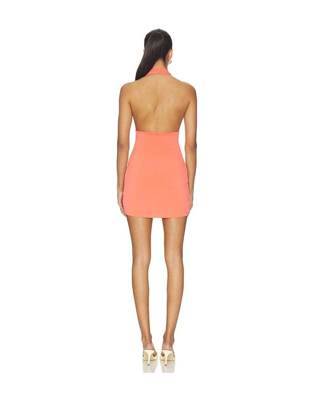 Lovers + Friends Orange Lupa Mini Dress