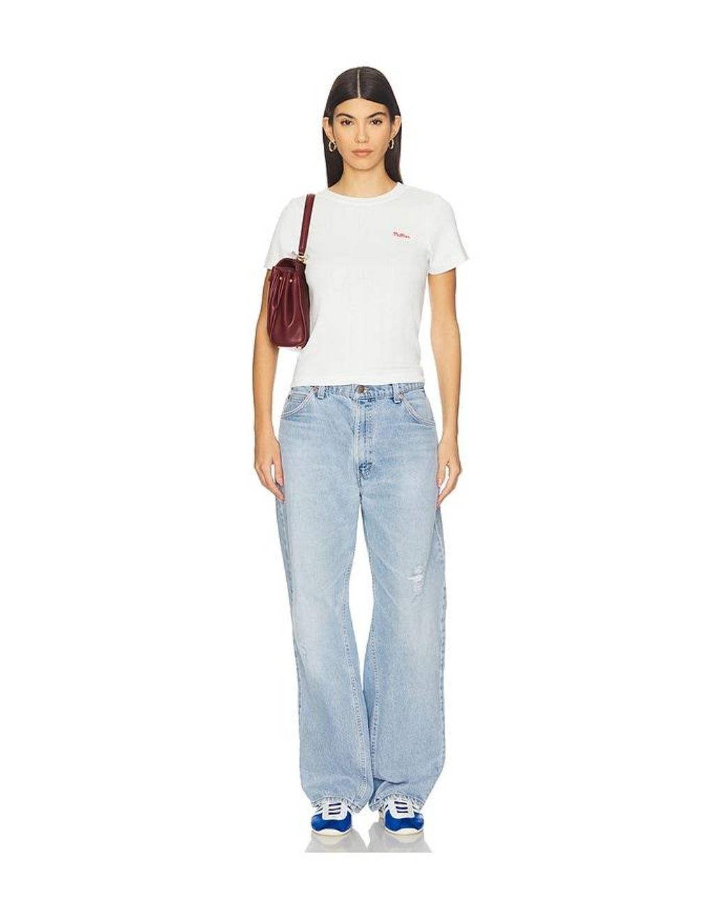 Terez White X Revolve Phillies Pointelle Baby Tee