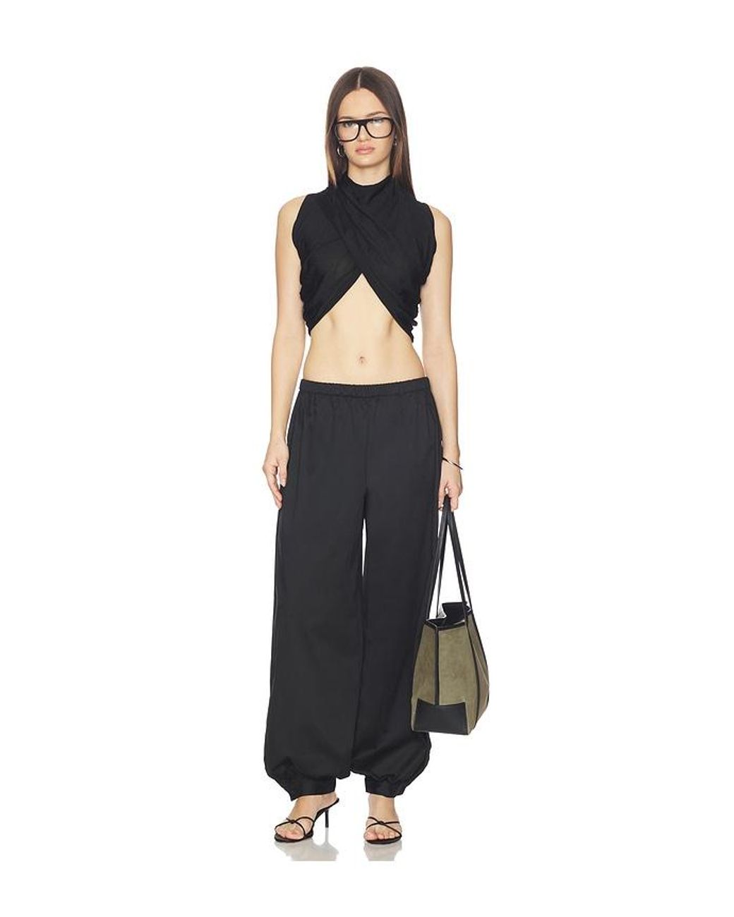 MORE TO COME Black Marissa Balloon Pant