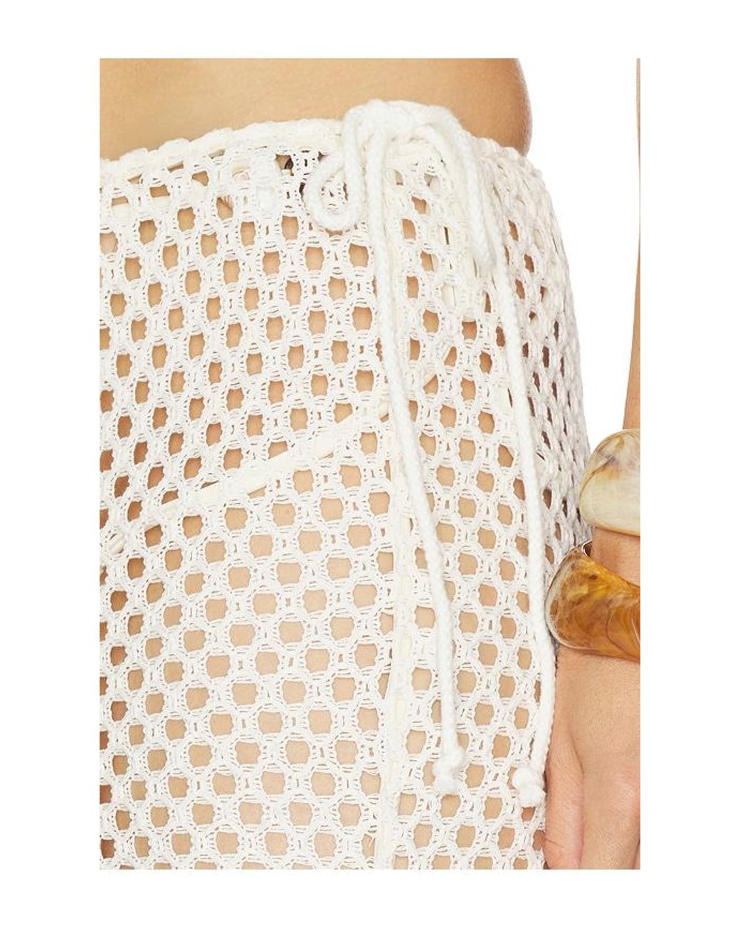 Camila Coelho White Krina Maxi Skirt