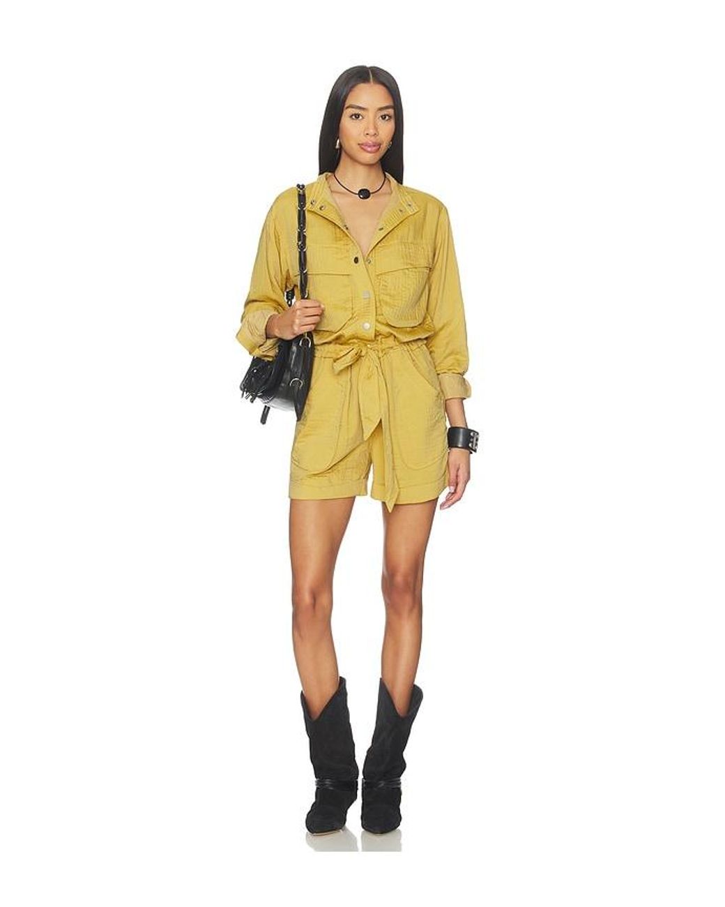 Isabel Marant Yellow Betyna Romper