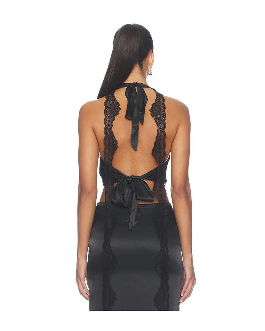 MORE TO COME Black Flyn Cowl Neck Top