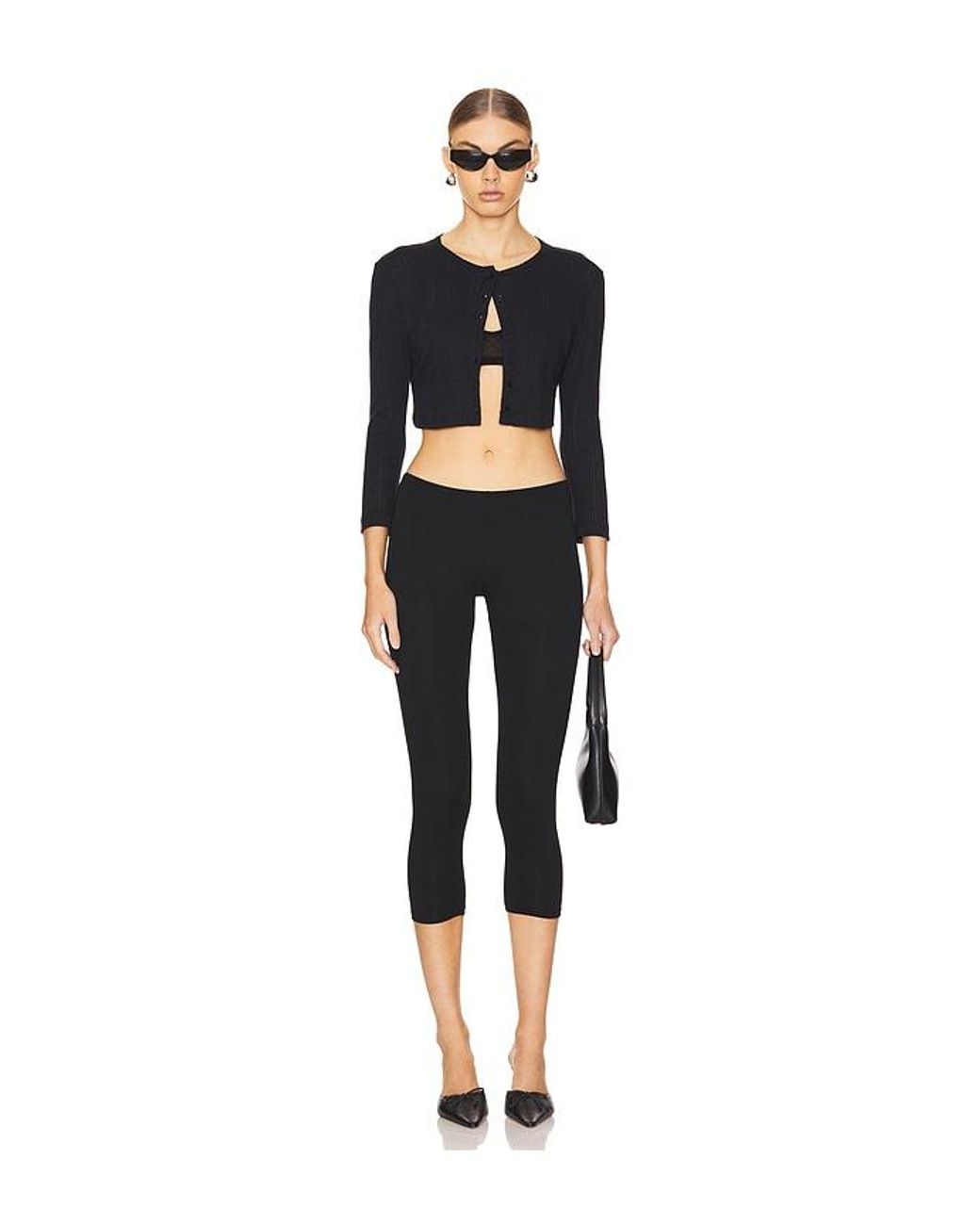 Only Hearts Black Crop Leggings