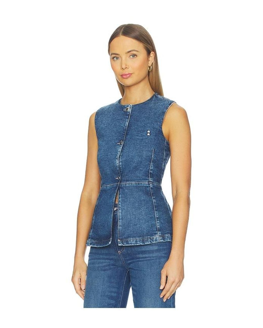 ICON DENIM Blue Lola Denim Vest