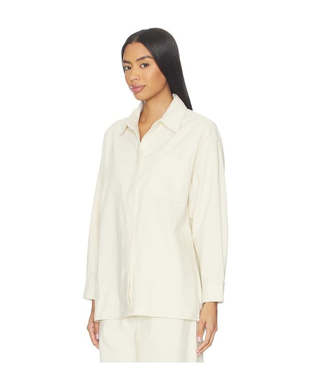 RUE SOPHIE White Roy Cord Shirt