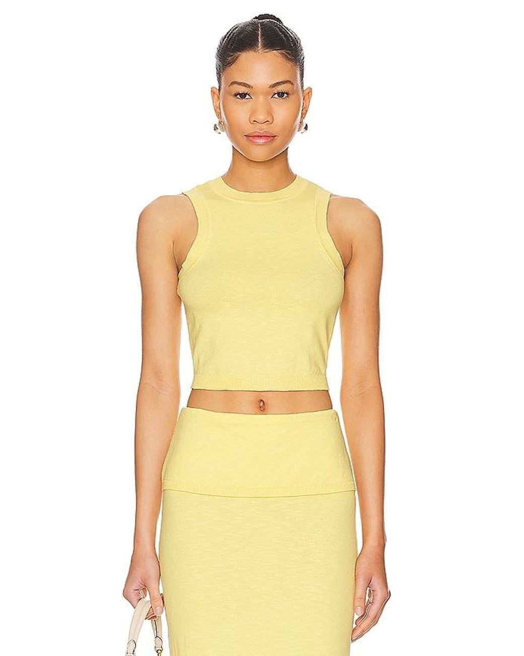 Lovers + Friends Yellow Lumielle Tank