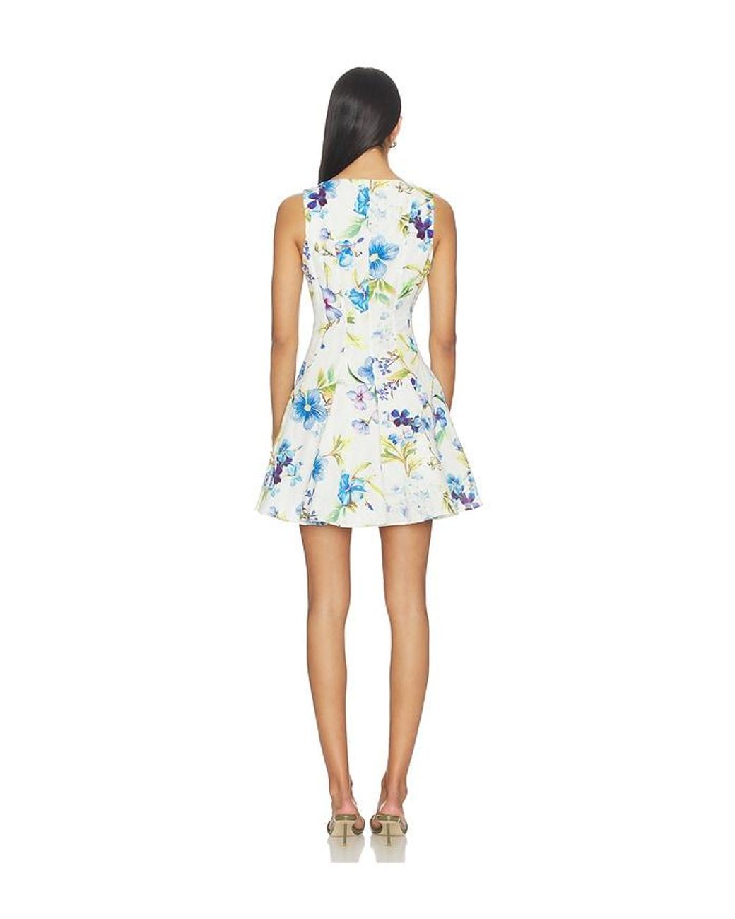 Hemant & Nandita White Skater Short Dress