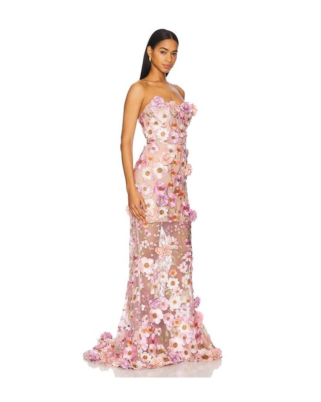Bronx and Banco Pink Jasmine Gown