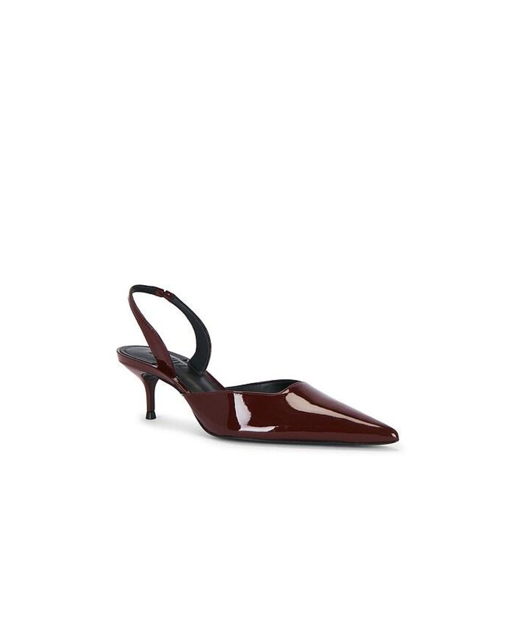 SCHUTZ SHOES White Paola Mid Slingback Pump