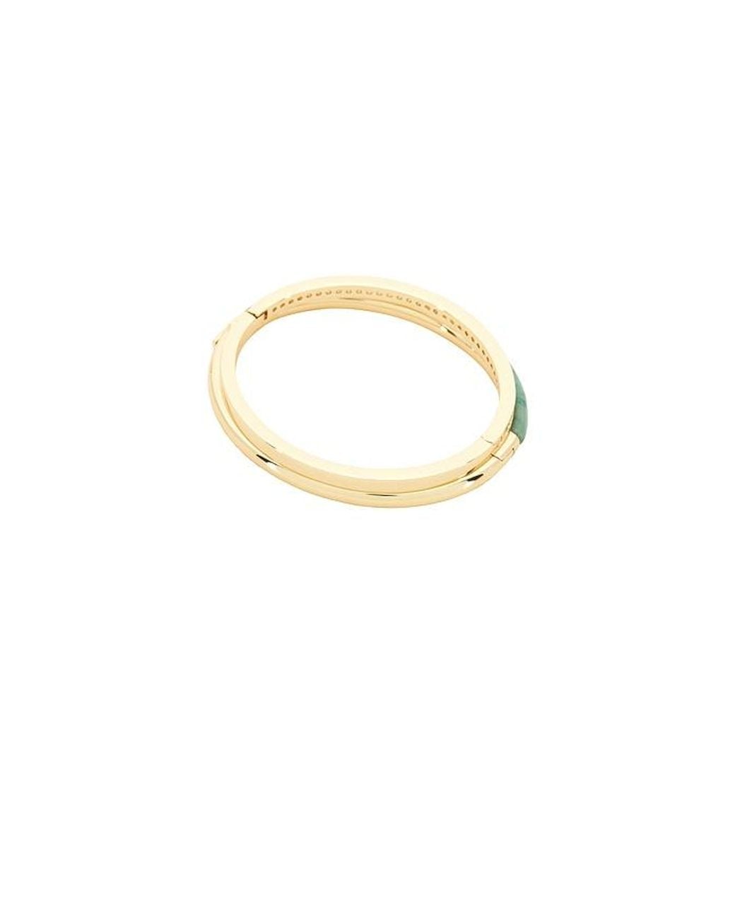 Roxanne Assoulin Multicolor Semi Stone Channel Set Hinged Cuff Set Of 2