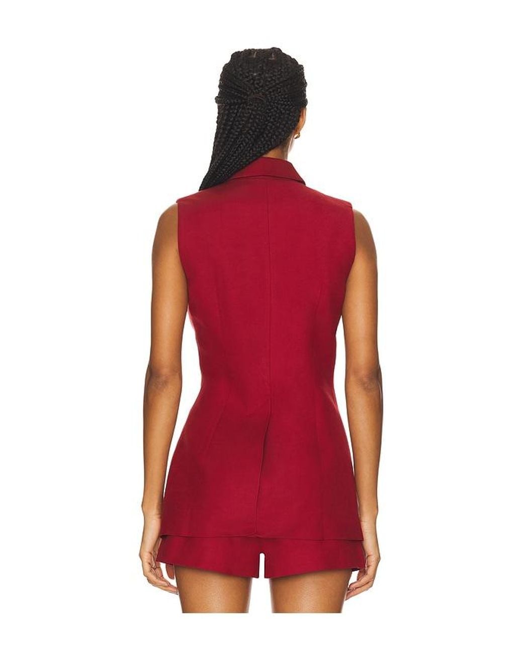 Faithfull The Brand Red Florine Blazer