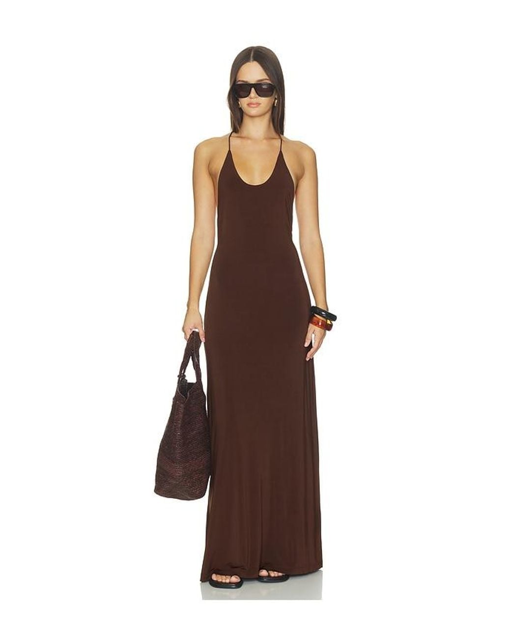SRG Brown Thalia Maxi Dress