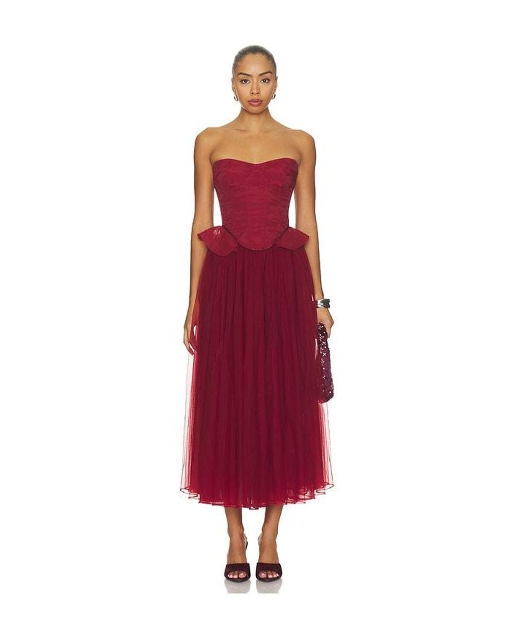 V. Chapman Red Coco Skirt
