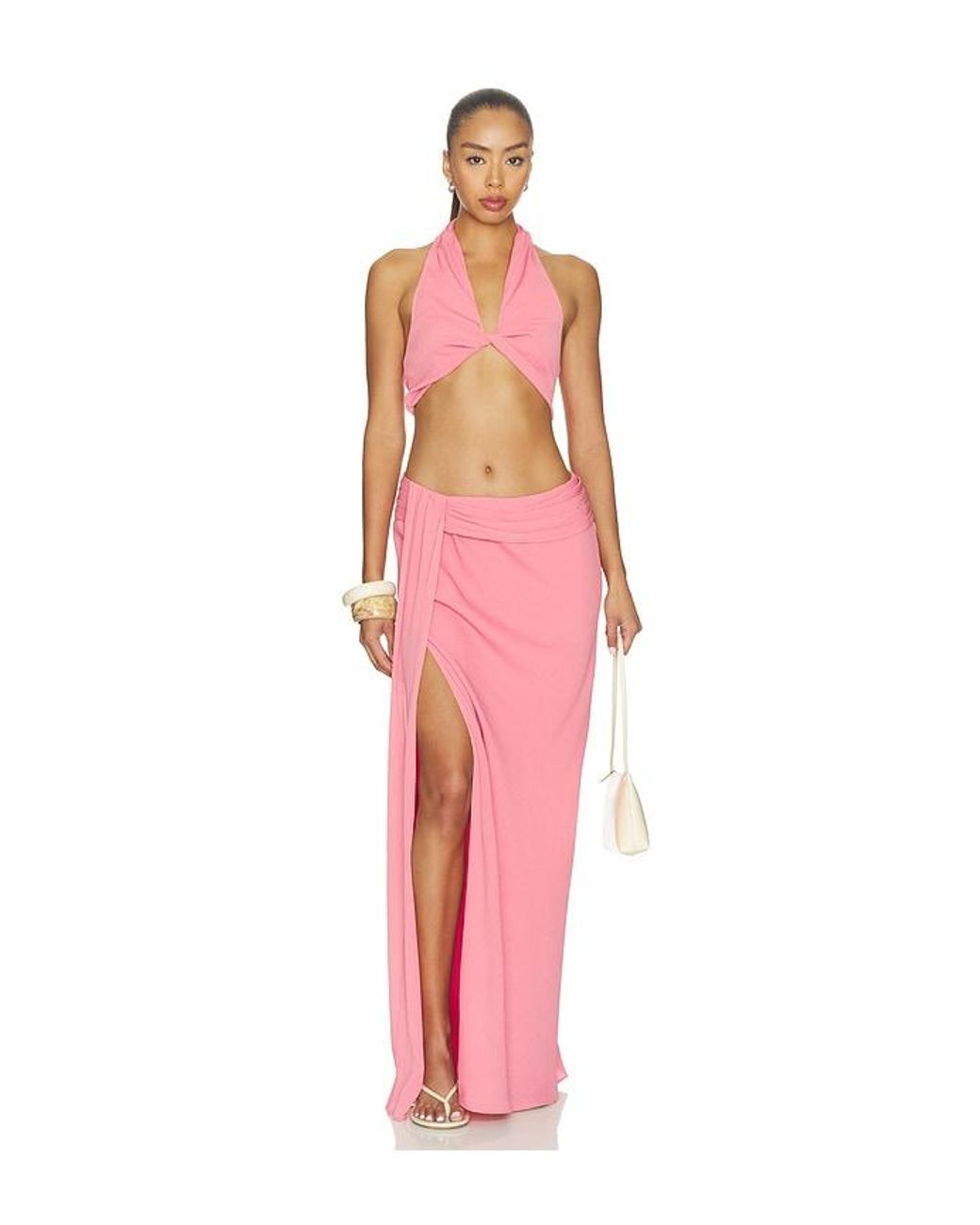 Lovers + Friends Pink Judy Maxi Skirt