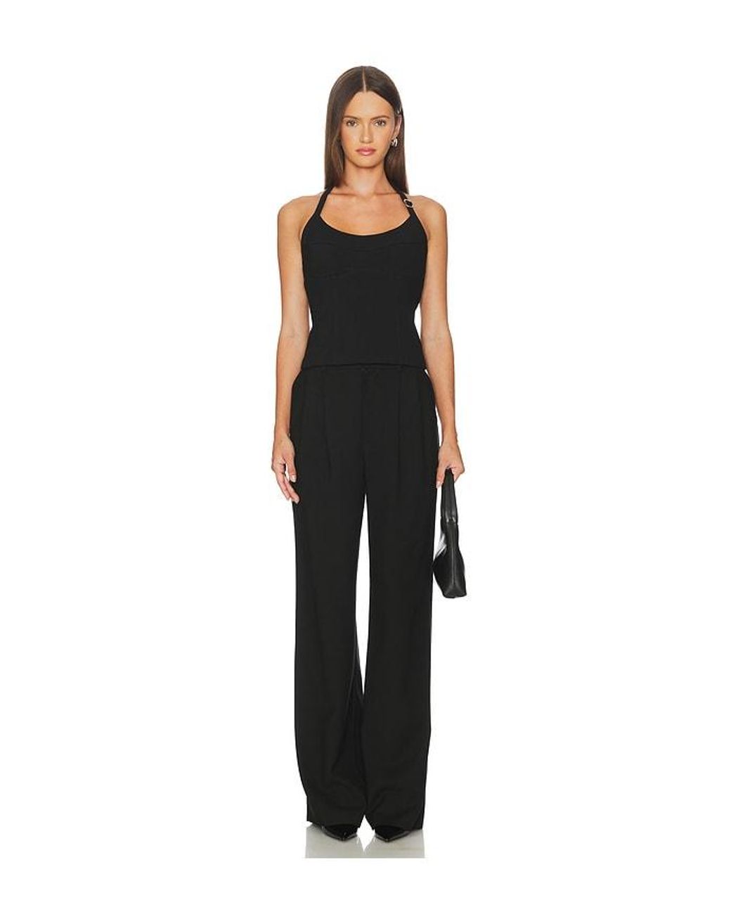 SOVERE Black Demi Top