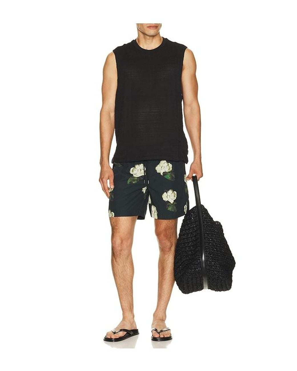 AllSaints Blue Nouvelle Swim Shorts for men