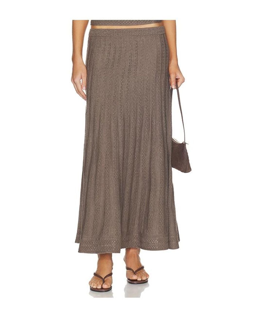 Ba&sh Brown Doha Skirt