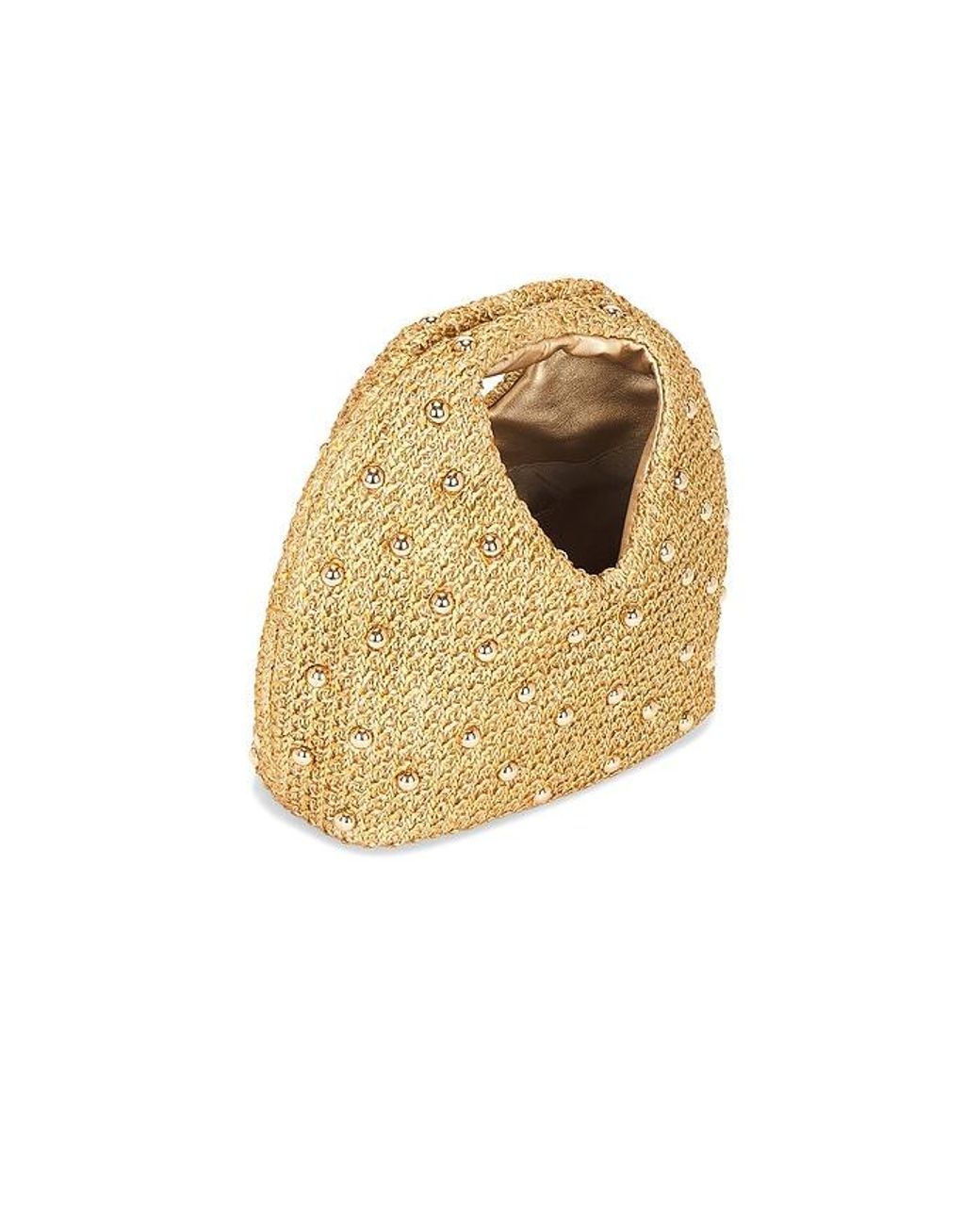 Dolce Vita Natural Studded Raffia Bag