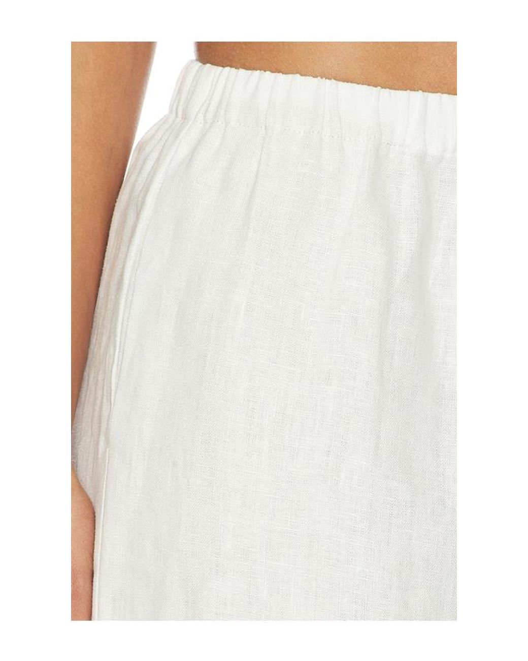 Tularosa White Wilma Linen Pant