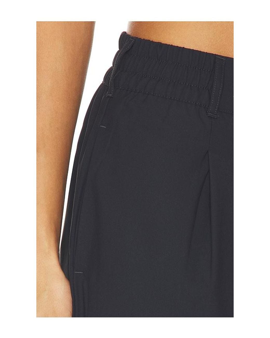 Beyond Yoga Black Status Wide Leg Trousers