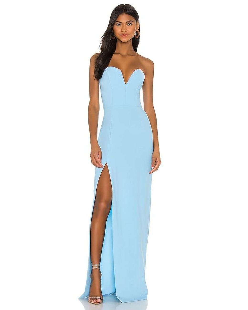Amanda Uprichard Blue Cherri Gown